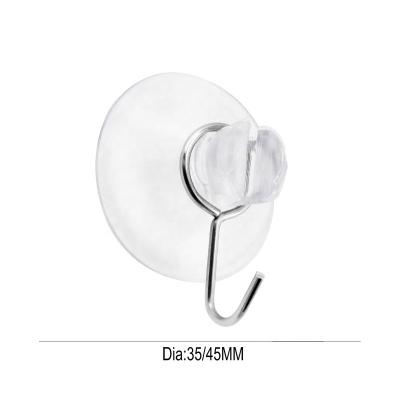 China Adsorbed On Smooth Surface For Hanging Objects Suction Cup With Stainless Steel Hooks Christmas Decoration for sale