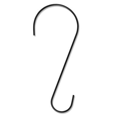 China Hot Selling Heavy Duty Hooks Garden Using Hooks 12inch Strong Hanging Long Black S Hook 12inch for sale