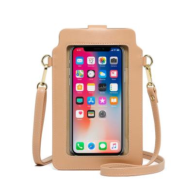 China Taomicmic Women Touch Screen Wristband Phone Case Pocket Design Fashion Leather Woman Daily Used Phone Bag New With Mobile Case for sale