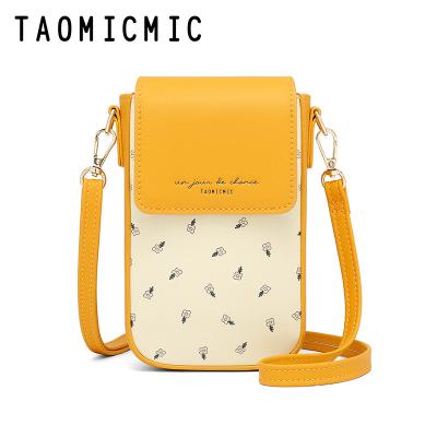 China Korean Version Taomicmic Mobile Phone Pocket Purse Leather Shoulder Messenger Bag Mini Crossbody Bag Women For iphone XR for sale