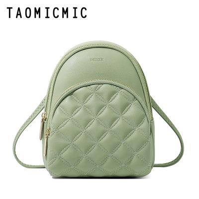 China TAOMICMIC waterproof ready to ship bulk ladies handbags multi-function designer cross - body ladies pinch small leather bag and backpack for sale