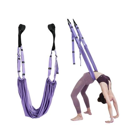 China Yoga Exercise Air Yoga Rope Open Crotch Elastic Yoga Belt Inverted Spring Rope Pull Extension Belt Split Lower Waist Trainer for sale