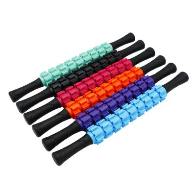 China High Density Deep Shaft Muscle Relaxation Fascia Roller Plastic Yoga Stick Massage Speed ​​Stick Roller For Yoga for sale