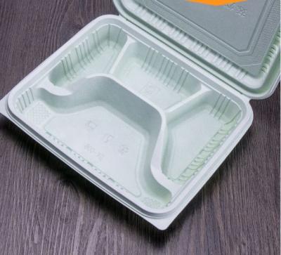 China 4 Compartment Sustainable Plastic Bento Storage Lunch Disposable Food Container Box for sale