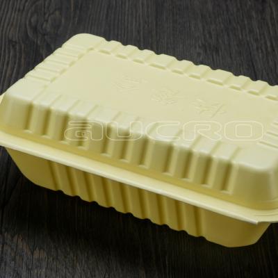 China Color Microwavable Hinged Plastic Lids PP Bento Box Take Away Lunch Box for sale