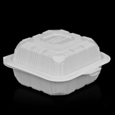 China Sustainable Safe Square Plastic Lunch Box Food Containers Caterer With Cover for sale