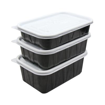 China Fast Food 750ml Bento Container Disposable Plastic Lunch Box Microwavable Microwavable Food Delivery Container for sale