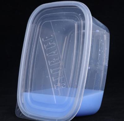 China 650ml Disposable Plastic Sustainable Packing PP Microwave Sustainable Rectangular Food Container for sale