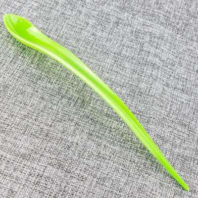 China 100% Food Grade Hot Selling Cheap Disposable Foil Shape Plastic Ice Cream Spoon for sale