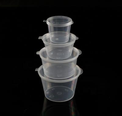 China 1oz 1.5oz 2oz 3.25oz 4oz 5.5oz Food Grade PP Sauce Container Single Wall Disposable Cup With Lid for sale