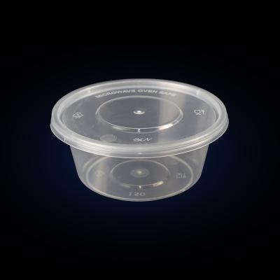 China Single Wall Disposable PP Plastic Soy Sauce Dipping Bowl Container With Lid for sale