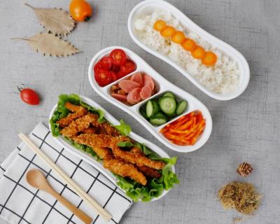 China Sustainable Plastic Food Crisper PP Food Container Bento Container Crisper Lunch Box for sale