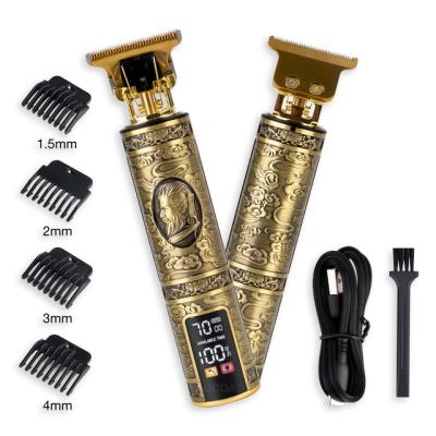 China Amazon Hot Sale T9 Commercial Hair Trimmer Electric Professional Split End Hair Trimmer Rechargeable Cordless Grooming Kit for sale