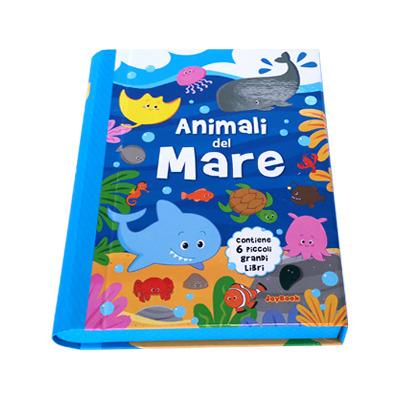 China Recycled Materials Customized Design Printing Paper Box Packaging Sea Animal OEM/ODM Ships Book Shape Box for sale