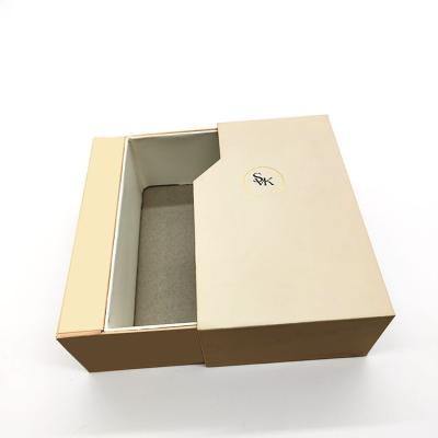 China Disposable Custom Printed Cardboard Paper Drawer Shape Skin Care Cream Gift Box Packaging For Cosmetics for sale