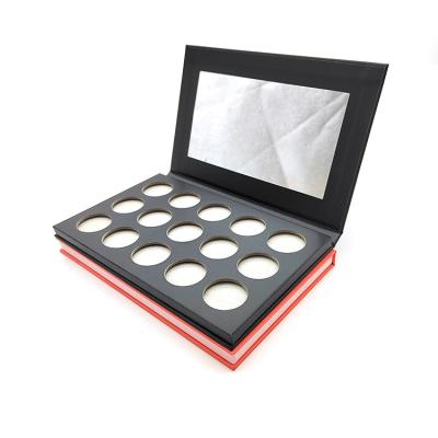 China Biodegradable Private Label OEM Wholesales Shimmer High Pigmented Outdoor Luxury Cosmetic Makeup Eyeshadow Palette for sale