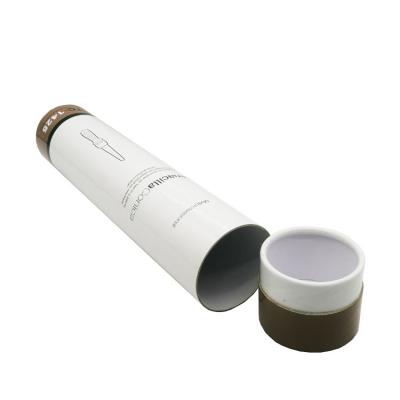 China High Quality Biodegradable Newspaper Dispensing Tour Cylinder Tube Packaging Box For Electronic Hair Extension Iron for sale