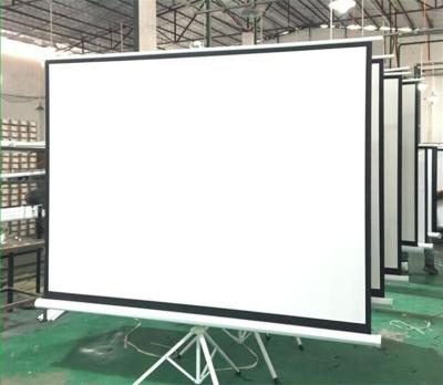 China School Classroom Large Size Outdoor HD Projection Screen Smart Portable Tripod Projector Screen for sale