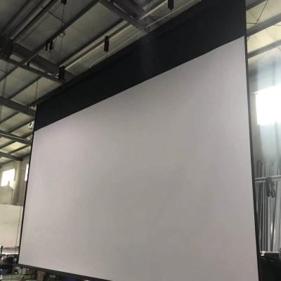 China Electric 300 Inch Motorized Projection Screen With Remote Control for sale