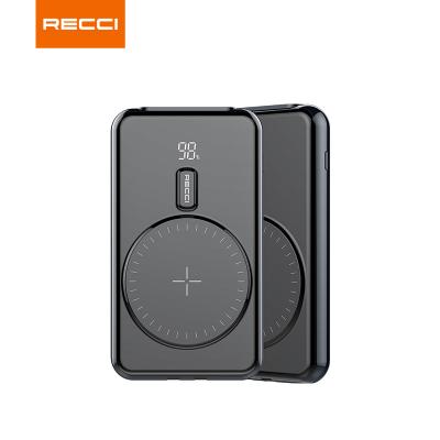 China RECCI Power Bank 10000mAh Magnetic Portable Charger with Stronger Finger Holder Magnet Stick for Phone with Unique Magnetic-Suction for sale