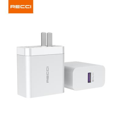 China 5A Output Recci New Arrival 5A Super Fast Charging 22.5w Folding USB Charging A Wall Charger Travel Charger Portable Fast Charging Adapter for sale