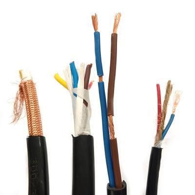 China Surveillance Equipment RVV 300/500V Copper Core XLPE Power Cord Insulated PVC Sheathed Flexible Wire Shielded Electrical Cable Flexible Wire for sale