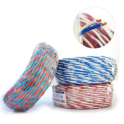 China Power Supply For 300/300V Copper Core Fire Alarm System RVS Type PVC Insulated Flexible Wiring Stranded Flexible Wire for sale