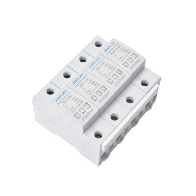 China AC Lighting Surge Protection Device Protector 20-40ka 4p 385VAC SPD 27mm for sale