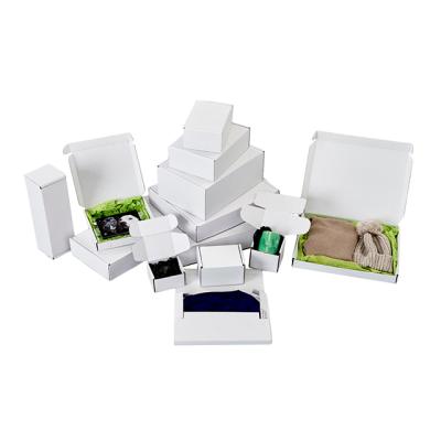 China Recyclable White Blank Corrugated Mailing Box Mailing Box With Customized Logo for sale