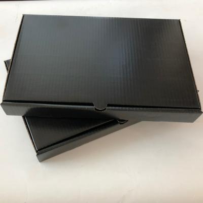 China Recyclable Custom Black Glossy Waterproof Cardboard Box Cardboard Packaging Box Packaging Box For Frozen Food for sale