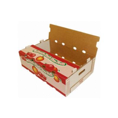 China Recyclable Custom Design And Print Corrugated Cardboard Box Fruit Box for sale