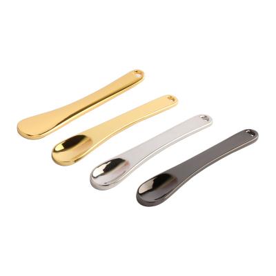 China Metal Spatula Face Cream Spoon Mini Cosmetic Spoon Mixing Cosmetic Spatulas For Skin Care 60mm for sale