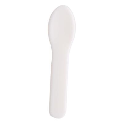 China Wholesale Plastic Spoon 55mm/White Picosecond Face Stick Facial Cream Mixing Spatulas Scoops Make Up Tools Cosmetic Dig Spoon for sale