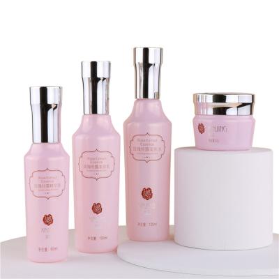 China Personal Care 120ml 100ml 60ml 40ml 30ml 50g Plastic Pump Bottles Luxury Airless Skin Care Cream Glass Bottle Cosmetic Set for sale