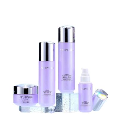 China Hot Sale 120ml 100ml 40ml 30ml 50g Personal Care Skin Care Cream Custom Cosmetics Airless Luxury Glass Bottle Set for sale