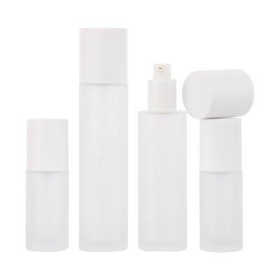 China 120ml Facial Mask Jar Eye Cream Serum Container Glass Bottle Glass Bottle Cosmetic Packaging Set 30ml 50g 100 for sale