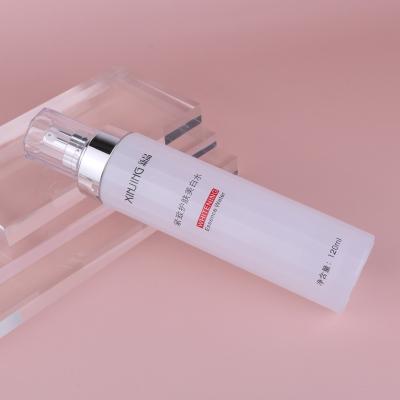 China Luxury Personal Care Matte White Glass Jar Serum Bottle 30ml 100ml 120ml Basic Bottle With Pump Skin Care Packaging Container for sale