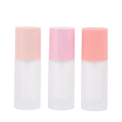 China Cosmetic Custom Bottle 100 Color Skin Care 120ml Frosted Spray Lotion With Glass Pump Bottle for sale