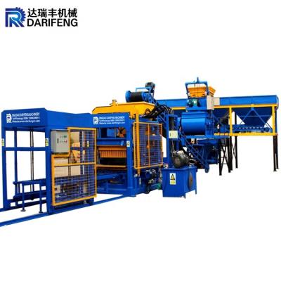 China Automatic qt 10 15 cement block machine concrete hollow block making machines for large scale à venda