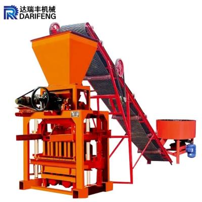 China QT4-35 small project Lego brick maker building house concrete brick making machine in turkey for sale