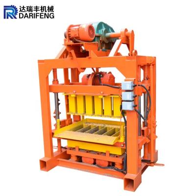 China QT4-40 Low price fly ash semi automatic paver manual block moulding machine for sale