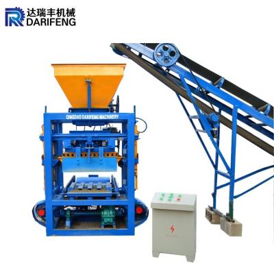 China Qt4-26 semi automatic concrete cement hollow paver building bricks machine for sale