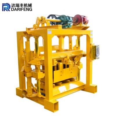 China QT4-40 manual block making machine concrete cement brick making machine hollow for sale for sale