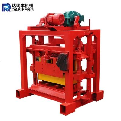 China QT4-40 manual profitable cement block making machine hollow small from Africa Market for sale