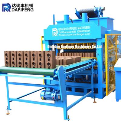 China DF7-10 Automatic clay soil interlock brick making machine automatic compressed earth blocks machines zu verkaufen