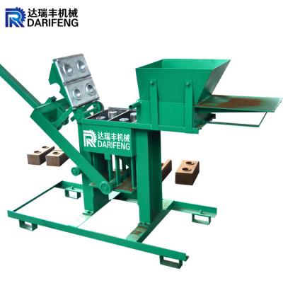 China QMR2-40 Manual brick press machine small clay interblocking brick making machine price for sale