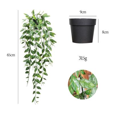 China Modern Lant Plastic Indoor Stand Flower Pot Plant Artificial Flower Pot Display Stand for sale