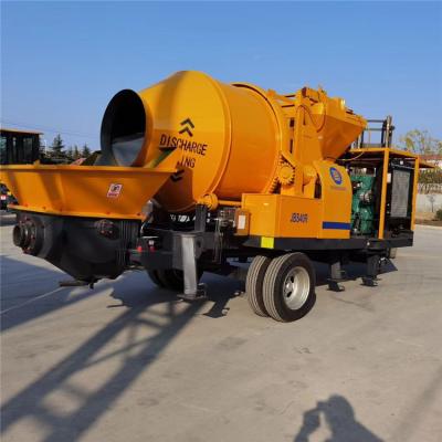 China Construction worksÂ  Good Price Building Construction Material 450L Diesel Engine Concrete Mixer Machine With Pump for sale