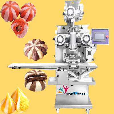 China food & Hot sale BNT-208A Beverage factory double color chocolate filling cookie making machine encrusting cookie machine for sale for sale