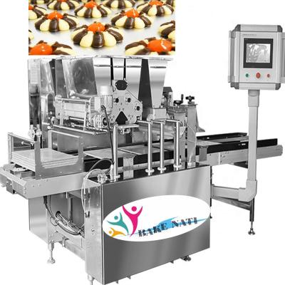 China BNT-700C China Bakery Maker Automatic PLC Control Twisted Cookies Making Machine Chocolate Filled Cookie Depositing Machine for sale